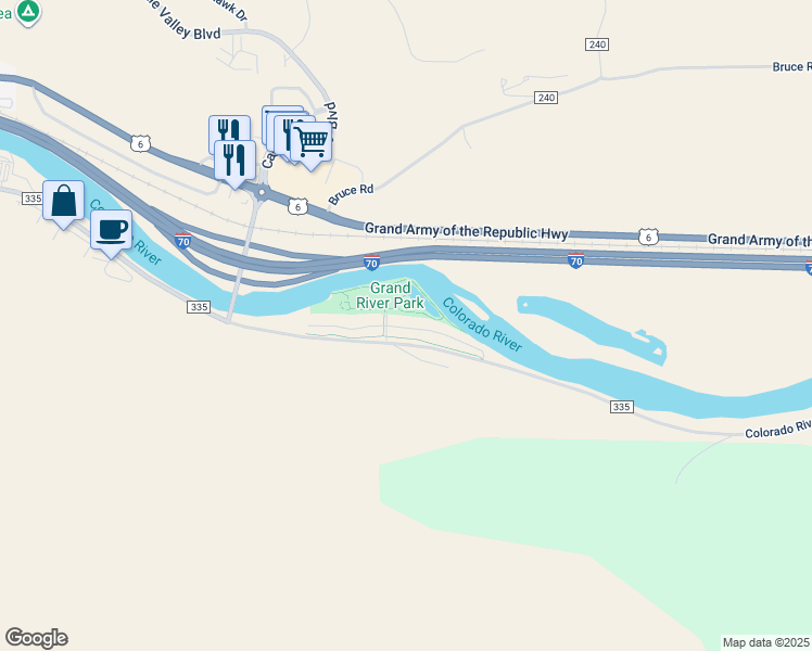map of restaurants, bars, coffee shops, grocery stores, and more near 511 River View Drive in New Castle