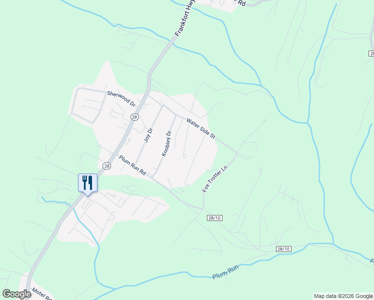 map of restaurants, bars, coffee shops, grocery stores, and more near 131 Miriam Court in Ridgeley