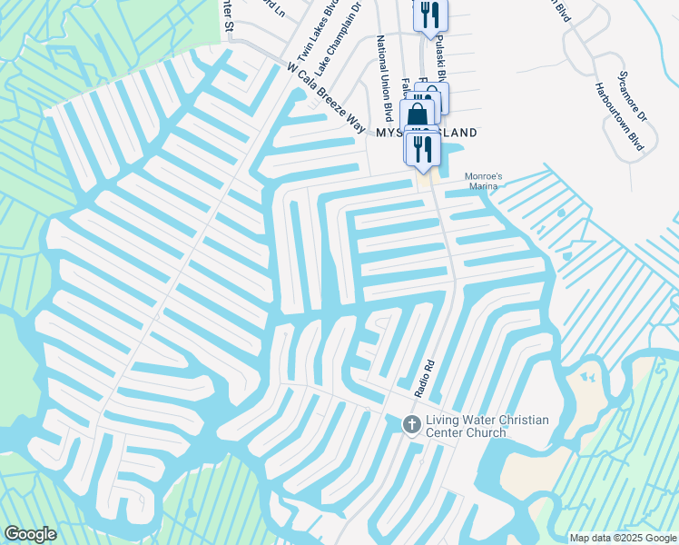 map of restaurants, bars, coffee shops, grocery stores, and more near 62 West Anchor Drive in Little Egg Harbor Township