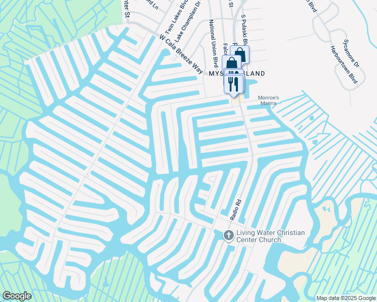 map of restaurants, bars, coffee shops, grocery stores, and more near 62 West Anchor Drive in Little Egg Harbor Township