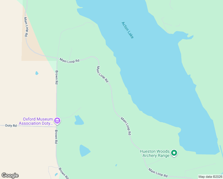 map of restaurants, bars, coffee shops, grocery stores, and more near Main Loop Road in Oxford