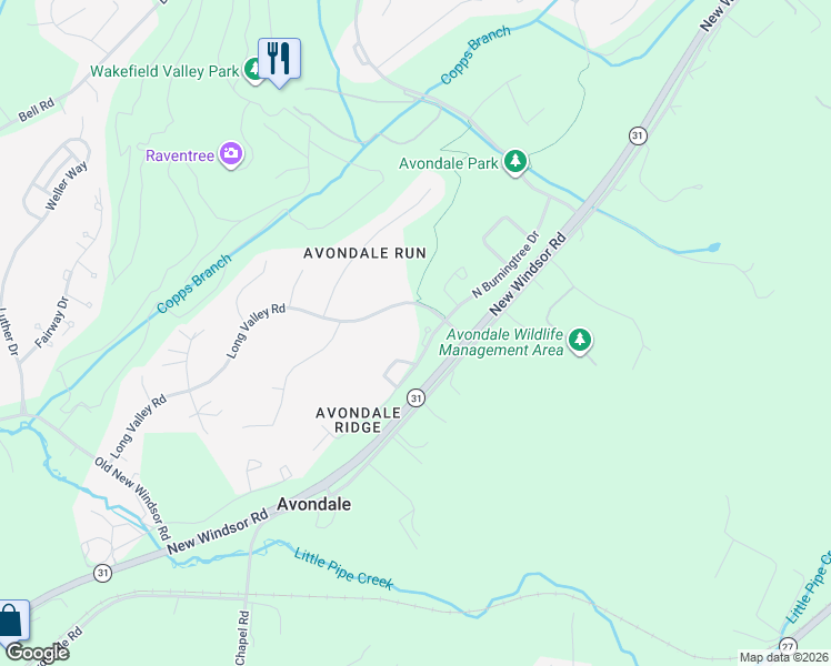 map of restaurants, bars, coffee shops, grocery stores, and more near 800 South Burning Tree Drive in Westminster
