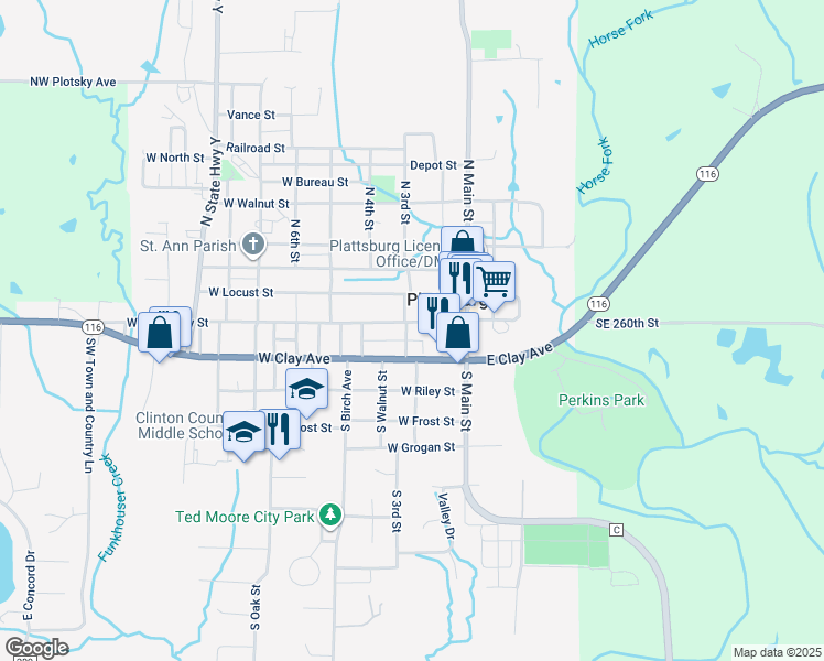211 West Broadway Street, Plattsburg MO Walk Score