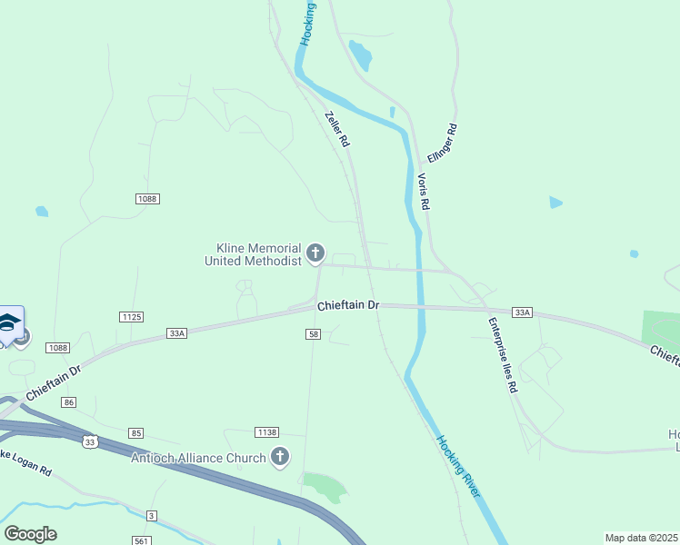 map of restaurants, bars, coffee shops, grocery stores, and more near 29022 Enterprise Iles Road in Logan
