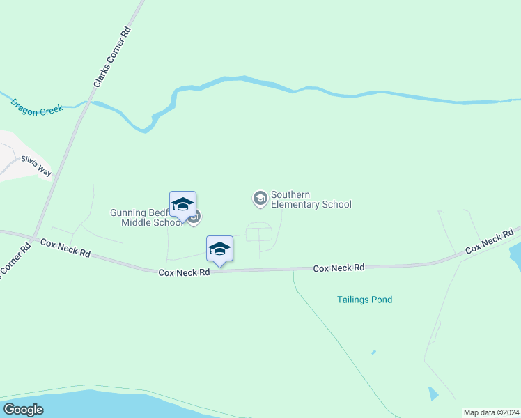 map of restaurants, bars, coffee shops, grocery stores, and more near 795 Cox Neck Road in New Castle