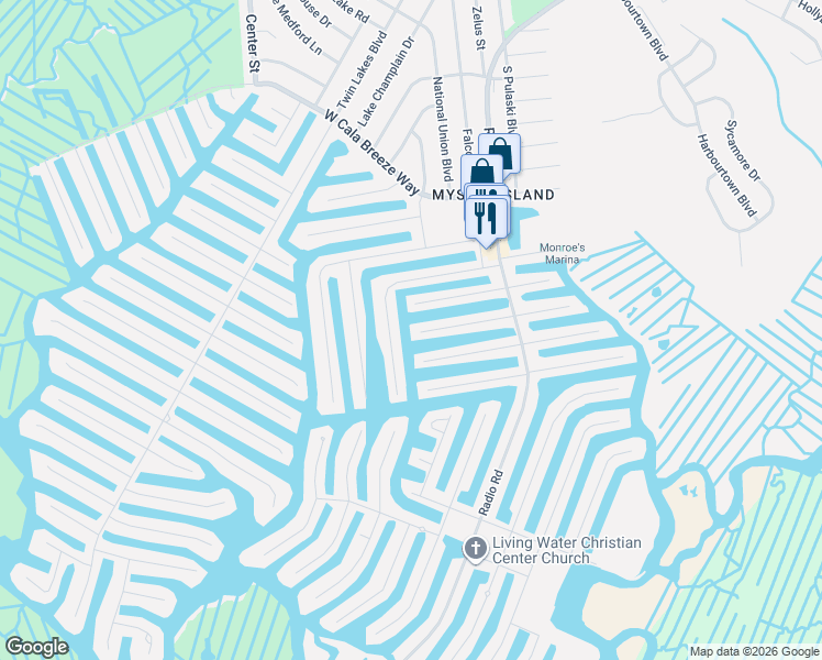 map of restaurants, bars, coffee shops, grocery stores, and more near 39 West Brig Drive in Ocean County