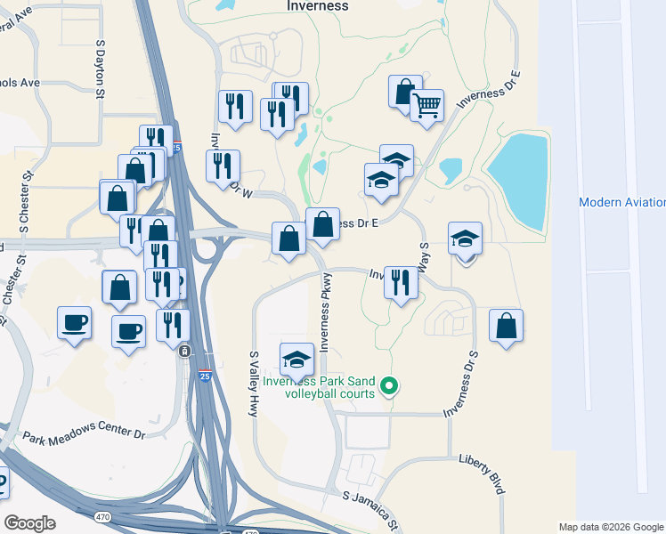 map of restaurants, bars, coffee shops, grocery stores, and more near in Meridian