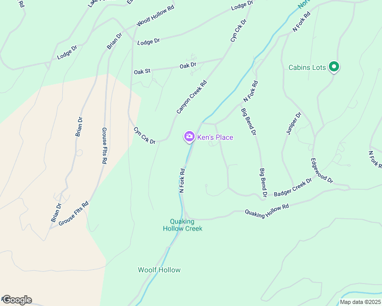map of restaurants, bars, coffee shops, grocery stores, and more near North Fork Road in Sanpete County