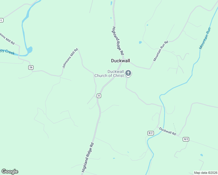 map of restaurants, bars, coffee shops, grocery stores, and more near 2431 Virginia Line-Potomac Road in Berkeley Springs