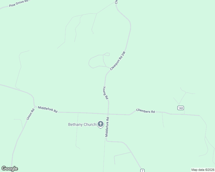 map of restaurants, bars, coffee shops, grocery stores, and more near 12111 Young Road in Amanda