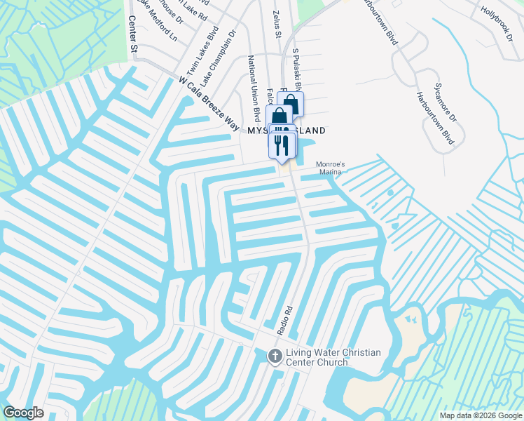 map of restaurants, bars, coffee shops, grocery stores, and more near 24 West Boat Drive in Little Egg Harbor Township