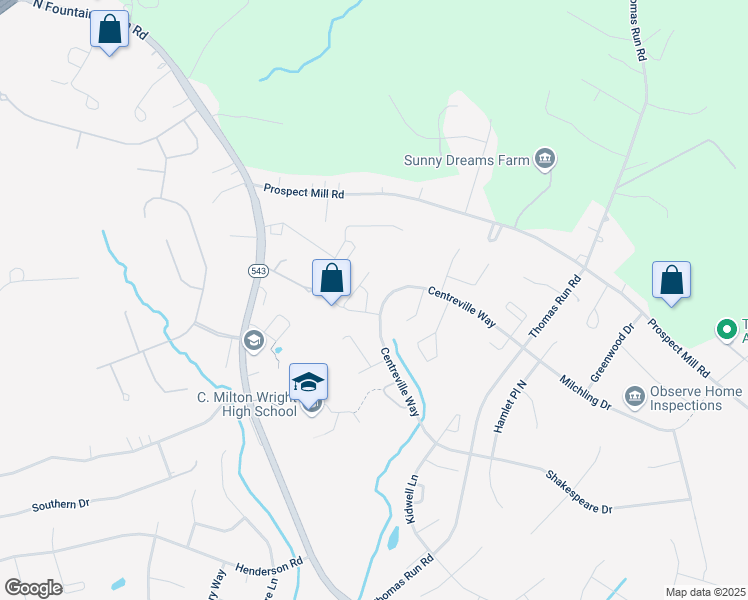 map of restaurants, bars, coffee shops, grocery stores, and more near 1811 Oxford Square in Bel Air