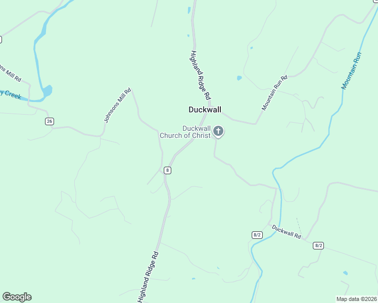 map of restaurants, bars, coffee shops, grocery stores, and more near 2431 Virginia Line-Potomac Road in Berkeley Springs