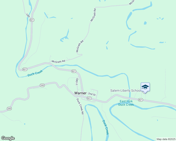 map of restaurants, bars, coffee shops, grocery stores, and more near 11766 Ohio 821 in Lower Salem