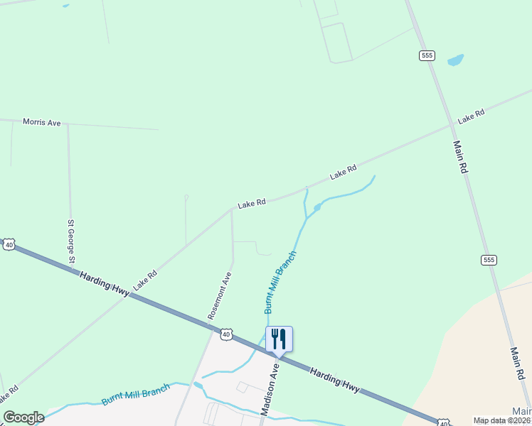 map of restaurants, bars, coffee shops, grocery stores, and more near 5352 Lake Rd in Newfield