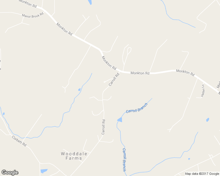 map of restaurants, bars, coffee shops, grocery stores, and more near 16105 Carroll Road in Monkton