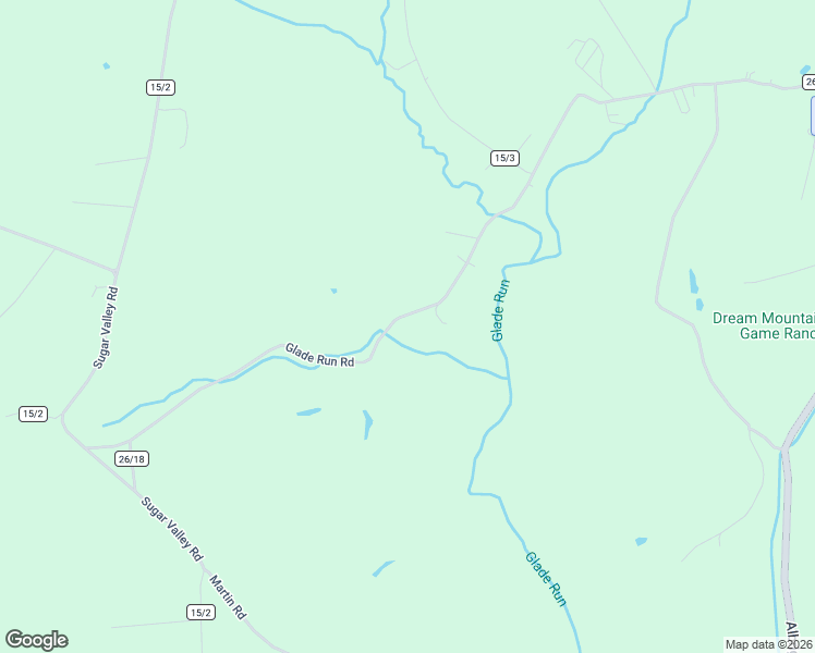 map of restaurants, bars, coffee shops, grocery stores, and more near 838 Glade Run Road in Albright