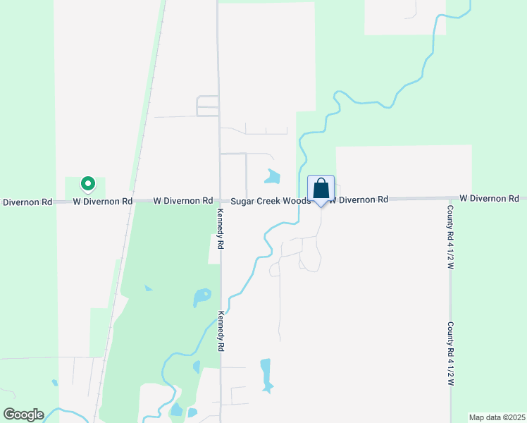 map of restaurants, bars, coffee shops, grocery stores, and more near 4921-5155 West Divernon Road in Auburn