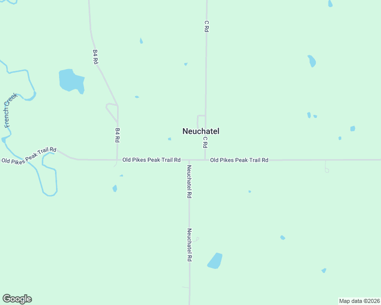 map of restaurants, bars, coffee shops, grocery stores, and more near 107 C Road in Onaga