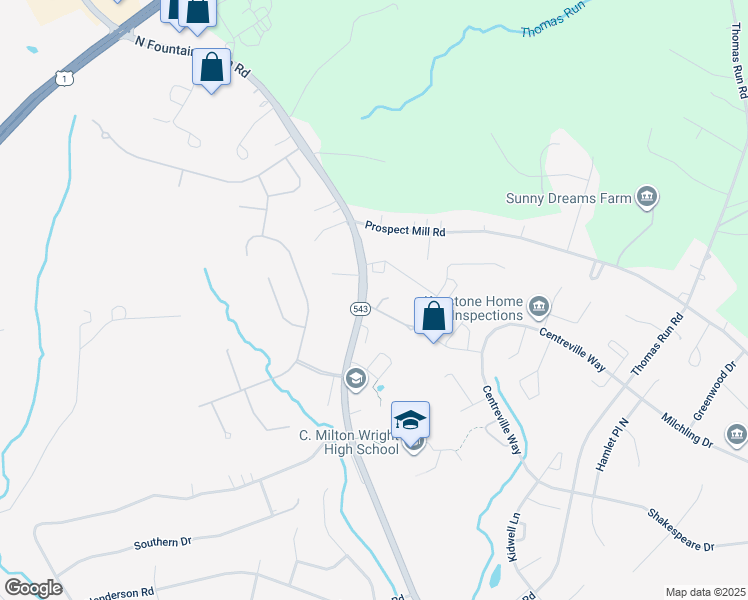 map of restaurants, bars, coffee shops, grocery stores, and more near 1600 Dogwood Lane in Bel Air