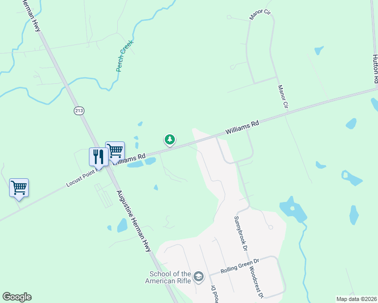 map of restaurants, bars, coffee shops, grocery stores, and more near 11 Pine Valley Road in Elkton