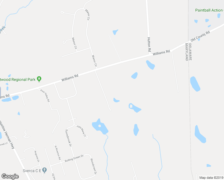 map of restaurants, bars, coffee shops, grocery stores, and more near 360 Williams Road in Elkton