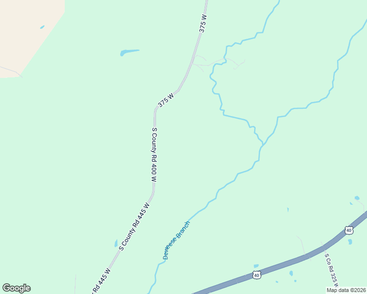 map of restaurants, bars, coffee shops, grocery stores, and more near 6459 South County Road 400 West in Greencastle