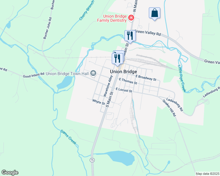 102 North Main Street, Union Bridge MD Walk Score