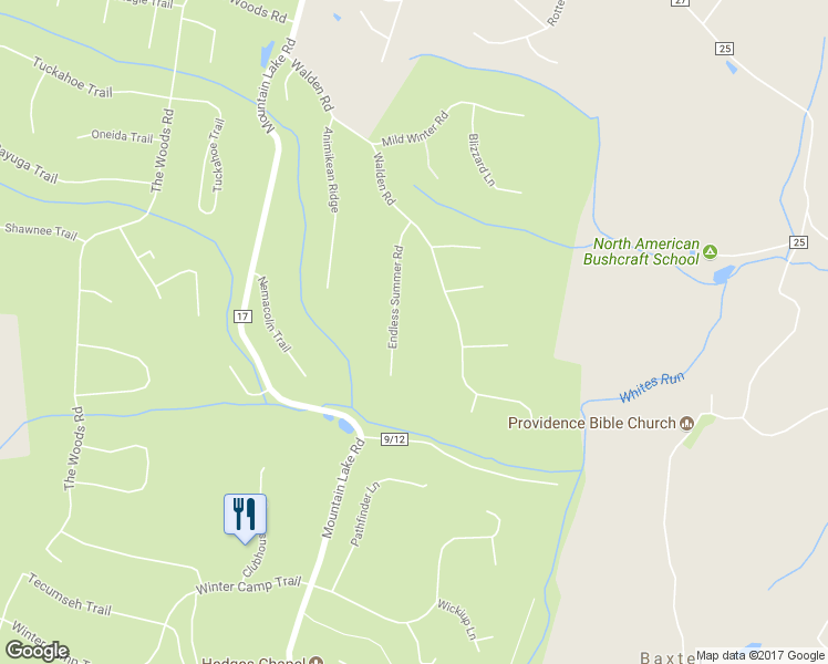 map of restaurants, bars, coffee shops, grocery stores, and more near 241 Endless Summer Road in Hedgesville