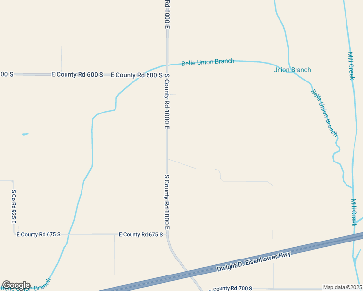 map of restaurants, bars, coffee shops, grocery stores, and more near 6253 South County Road 1000 East in Cloverdale