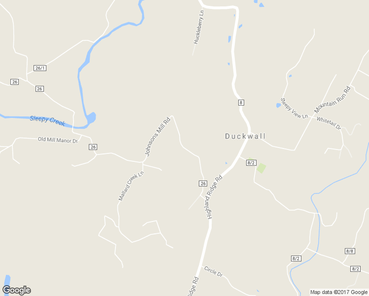 map of restaurants, bars, coffee shops, grocery stores, and more near 4770 Johnsons Mill Road in Berkeley Springs