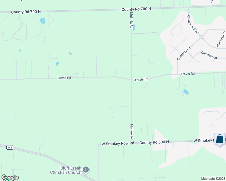 map of restaurants, bars, coffee shops, grocery stores, and more near 6115 Travis Road in Greenwood