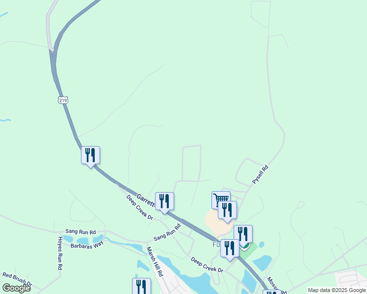 map of restaurants, bars, coffee shops, grocery stores, and more near 450 Springwood Acres in McHenry
