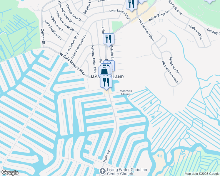 map of restaurants, bars, coffee shops, grocery stores, and more near 945 Radio Road in Little Egg Harbor Township