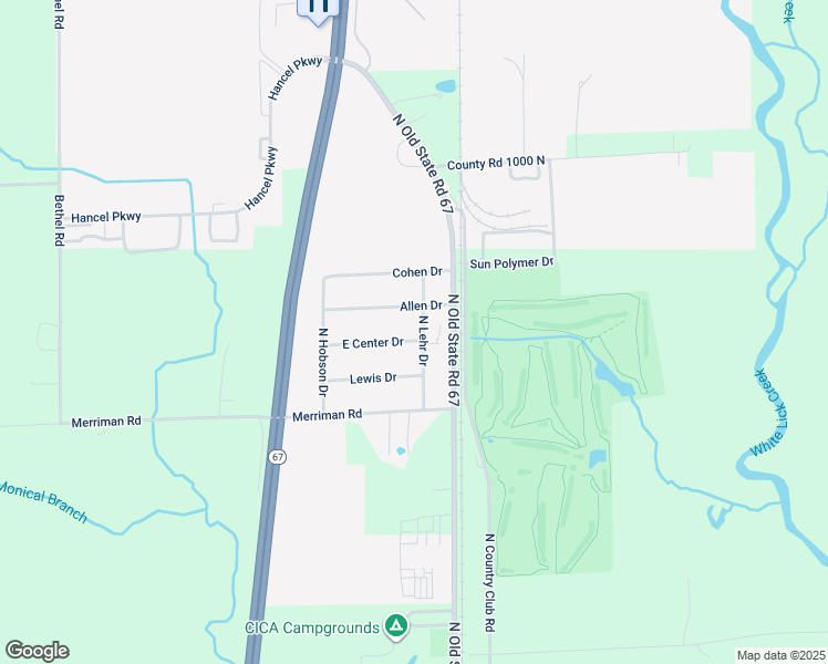map of restaurants, bars, coffee shops, grocery stores, and more near 107 Allen Drive in Mooresville