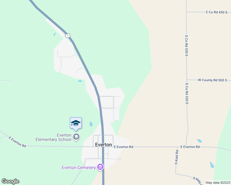 map of restaurants, bars, coffee shops, grocery stores, and more near 2740 East Adams Street in Connersville