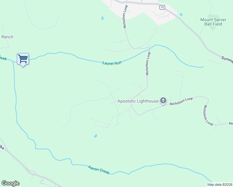 map of restaurants, bars, coffee shops, grocery stores, and more near 170 Murray Road in Morgantown