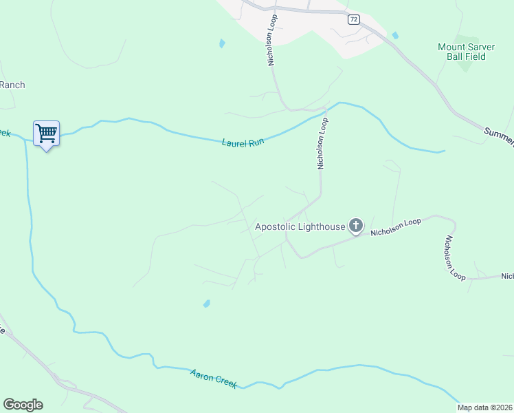 map of restaurants, bars, coffee shops, grocery stores, and more near 170 Murray Road in Morgantown