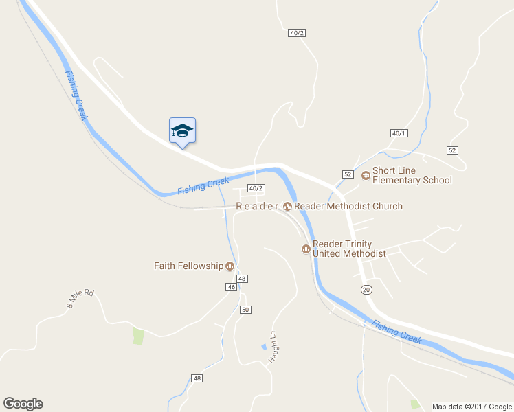 map of restaurants, bars, coffee shops, grocery stores, and more near in Reader