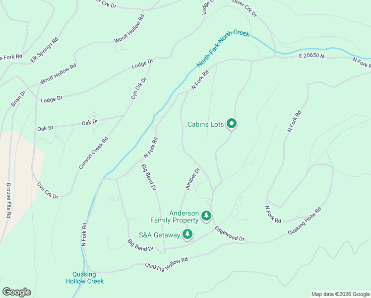map of restaurants, bars, coffee shops, grocery stores, and more near Juniper Drive in Fairview