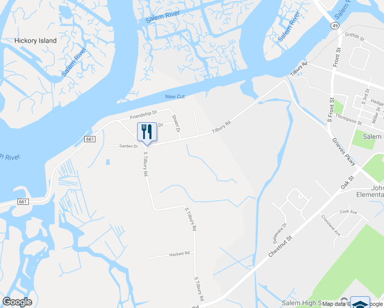 map of restaurants, bars, coffee shops, grocery stores, and more near 35 Tilbury Road in Salem