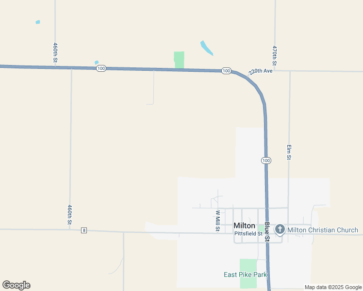 map of restaurants, bars, coffee shops, grocery stores, and more near in Milton