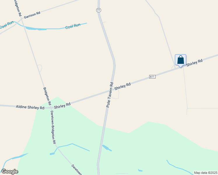 map of restaurants, bars, coffee shops, grocery stores, and more near 89a Pole Tavern Road in Elmer