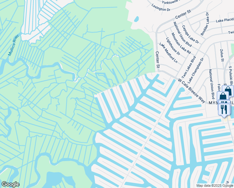 map of restaurants, bars, coffee shops, grocery stores, and more near 10 South Boston Drive in Little Egg Harbor Township
