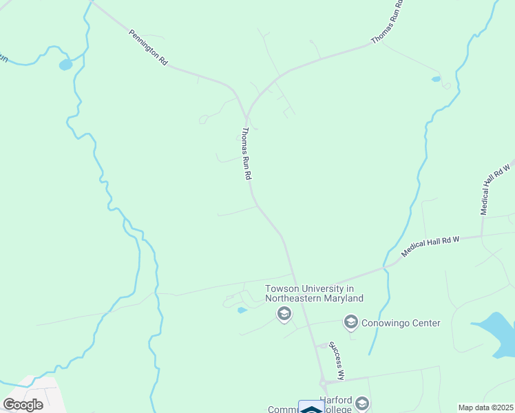 map of restaurants, bars, coffee shops, grocery stores, and more near 510 Thomas Run Road in Bel Air