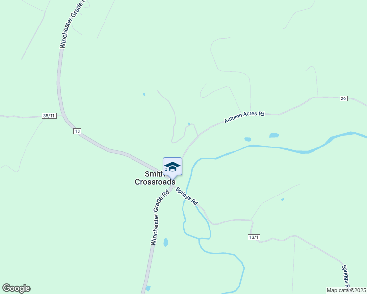 map of restaurants, bars, coffee shops, grocery stores, and more near Autumn Acres Road in Berkeley Springs