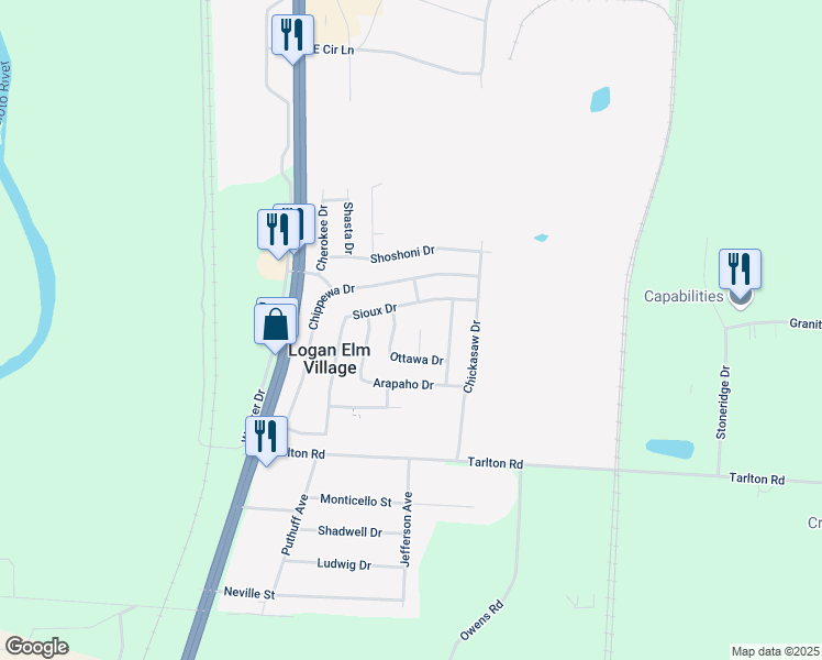 map of restaurants, bars, coffee shops, grocery stores, and more near 2000 Ottawa Drive in Circleville