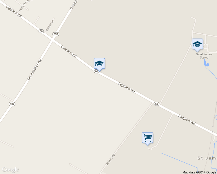 map of restaurants, bars, coffee shops, grocery stores, and more near 17145 Lappans Road in Hagerstown