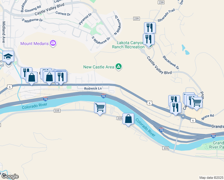 map of restaurants, bars, coffee shops, grocery stores, and more near 646 U.S. 6 in New Castle