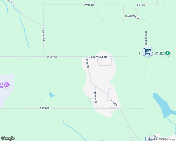 map of restaurants, bars, coffee shops, grocery stores, and more near 8517 Pratt Rd in Atchison